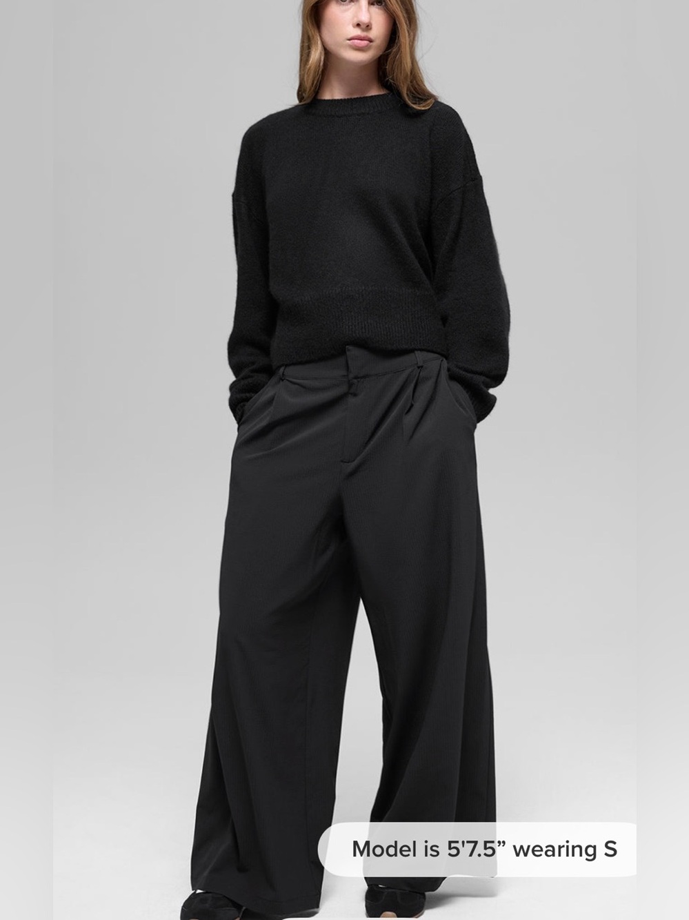 ALO Yoga Black High-Rise Pursuit Trousers